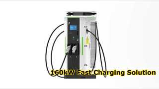 Station de charge rapide DC à double port 160 kW, étanche à la poussière et à l'eau IP54 pour un usage commercial