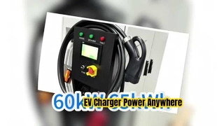Chargeur mobile pour VE Maxpower 60 kW Puissance nominale 65 kWh Capacité Protection IP55 Station de recharge portable