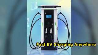 Station de charge à double pistolet DC avec bras oscillant pour parking commercial