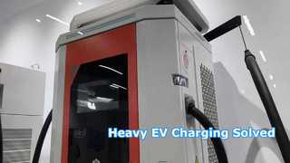 Station de recharge rapide CC refroidie par air pour véhicules électriques commerciaux lourds