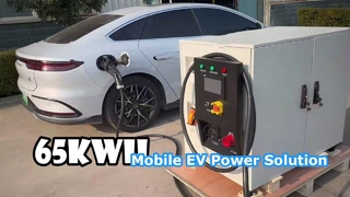 Banque d'alimentation mobile de stockage d'énergie de 65 kWh