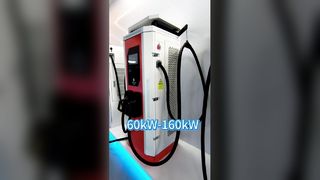 Chargeur rapide EV DC à double pistolet 60-160 kW avec protection IP54 résistante aux intempéries pour un usage commercial