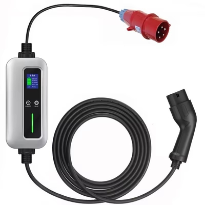 Un bon prix. Chargeur portable de véhicule électrique 3 phase 11kw Connecteur de charge Mennekes de type 2 à bord en ligne