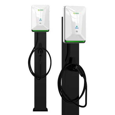 Un bon prix. 7KW 11KW 21KW Colonne blanche de perle / pistolet unique à sol à double canon pile de charge AC pour véhicule électrique en ligne