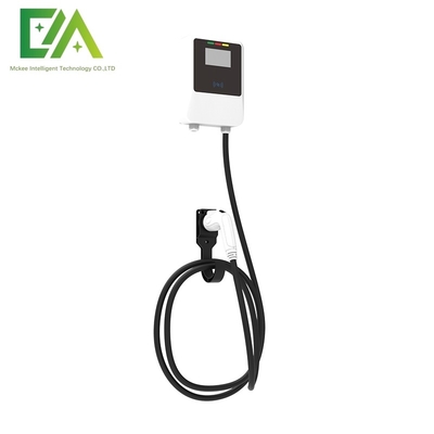 Un bon prix. 7KW 11KW 22KW Véhicule électrique blanc mural à pistolet unique AC pile de recharge en ligne