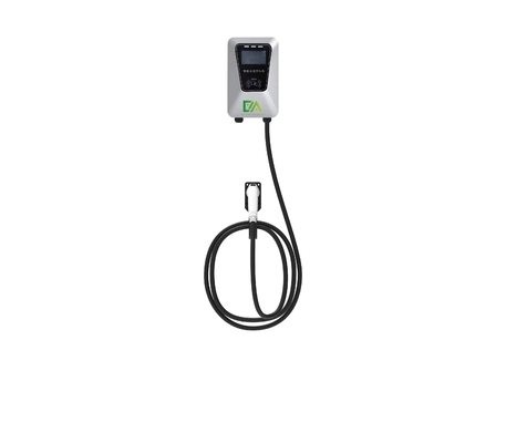 Un bon prix. Accueil 7KW 11KW 22KW 32A Colonne grise montée sur le mur Type pistolet unique Véhicule électrique en ligne