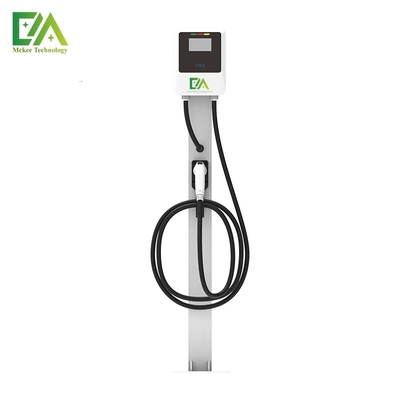 Un bon prix. Commercial de ménage blanc 7KW/11KW/22KW à canon unique piles de recharge AC pour véhicule électrique verticale en ligne