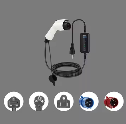 Un bon prix. 7KW 32A 1 Chargeur électrique portable à phase unique Type 1 5M 10m câble Chargeur de voiture électrique Wall Box Station de recharge de voiture électrique CEE Plug en ligne