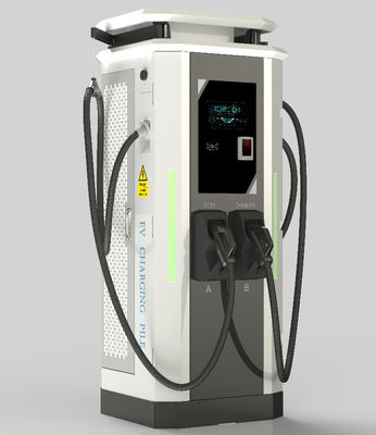 Borne de recharge rapide pour véhicules électriques 120 kW avec écran LCD, offrant des solutions de recharge rapide pour véhicules électriques