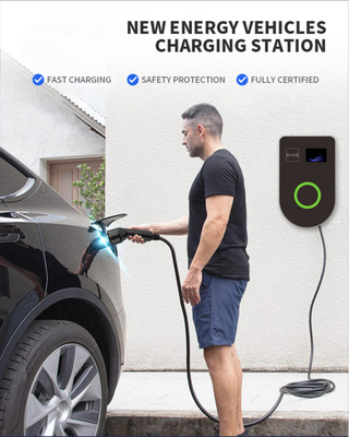 7kW 14kw 22kW Type 2 Plug Fast Charging Commercial EV Charger Station Wall-Mounted Charging Socket