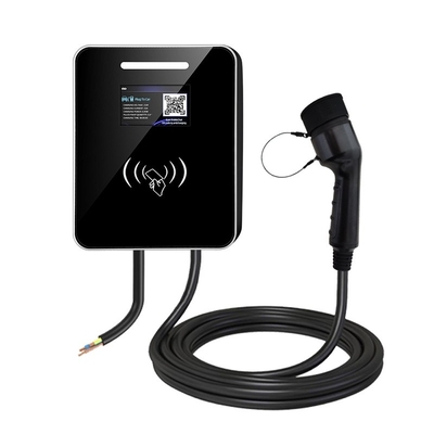 7kW Wall-Mounted AC EV Charger Type 2 Socket IP65 RFID Smart APP Control For Home / Commercial