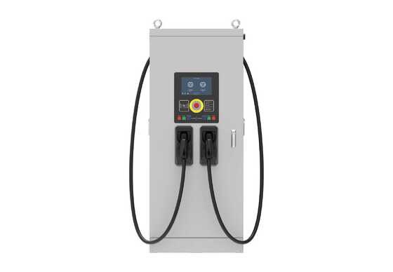 Un bon prix. Chargeur pour véhicule électrique DC rapide double pistolet de 120 kW, doté d'un indice de protection IP54, d'un écran tactile interactif de 7 pouces, du protocole de communication OCPP 1.6J et d'une sécurité complète et multifonctionnelle en ligne