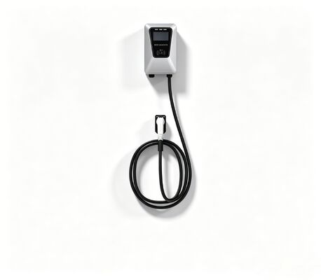 Un bon prix. 32A 7KW de chargement électrique électrique électrique à port unique en argent type colonne murale en ligne