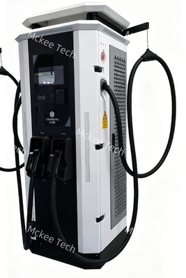 Pile de charge adaptative EV à double pistolet à structure à bras oscillant de 80 kW pour une charge rapide CC efficace