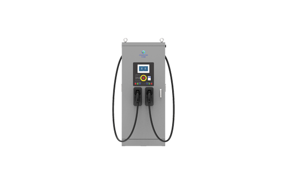 Chargeur à courant continu de 160 kW. Connecteur universel CCS2 pour une recharge rapide. Compatible avec plusieurs modèles de véhicules électriques.