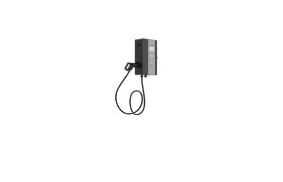 Borne de recharge CA murale standard européenne, panneau PC et écran tactile couleur, chargeur commercial avec lecteur de carte et paiement mobile, protection contre les surtensions et les fuites