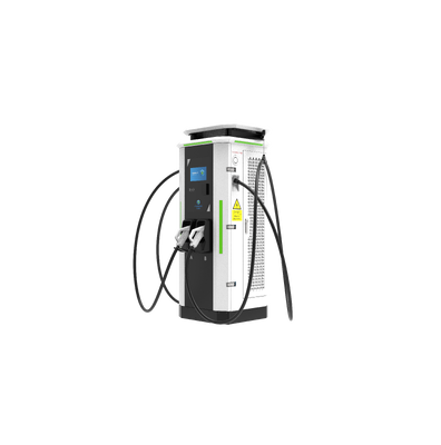 Chargeur à bras pivotant à double canon de 120 kW, solution de recharge rapide commerciale intégrée