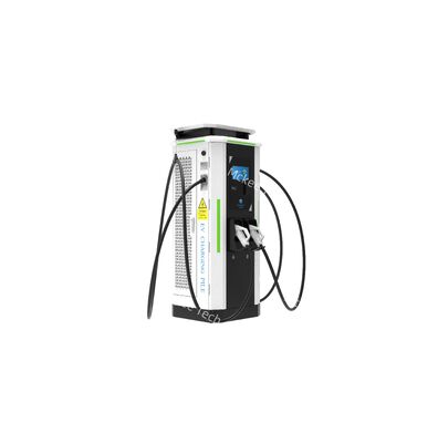 Une pile de recharge à bras pivotant à double canon de 160 kW.