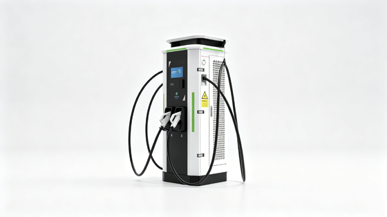 Un bon prix. IP54 refroidissement par air OCPP1.6J Écran tactile de 10 pouces Série de rosée blanche Chargeur de véhicules électriques à courant continu 60 kW Station de recharge rapide pour stationnement routier Applications de flotte commerciale En ligne