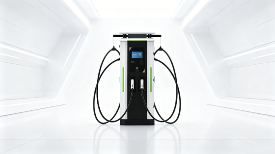 Un bon prix. Refroidissement à l'air 4G Ethernet APP WIFI IP54 OCPP1.6J Écran tactile de 10 pouces Série de rosée blanche Chargeur électrique à courant continu 120 kW Station de recharge rapide pour stationnement routier Applications de flotte commerciale En ligne