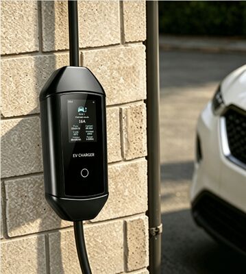 Un bon prix. Chargeur portable pour VE McKee Q2 Type 1 AC 1.92kW 6A à 16A Écran LCD 3.67 pouces IP54 UL94 V0 85V à 265V pour recharge extérieure à domicile En ligne