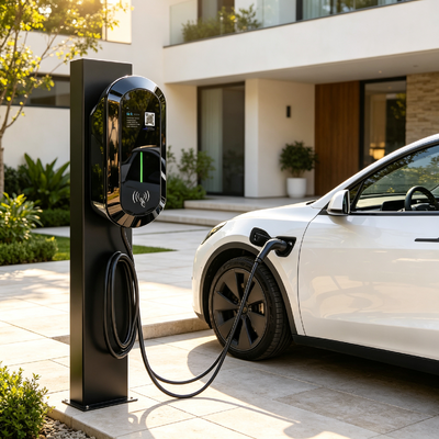 Un bon prix. Borne de recharge AC murale et sur pied R8 Type2 7kw 32A 85V 265V IP54 Écran LCD 5,64 pouces Chargeur VE pour usage résidentiel et commercial En ligne