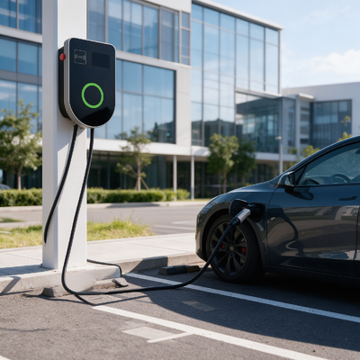 Un bon prix. Euro Type2 en forme de U Station de recharge AC EVSE soutient le mur et l'installation de la colonne 7kW 32A 85V 265V IP54 écran LCD 4,59 pouces Protection complète de sécurité multi En ligne
