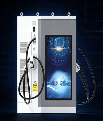 Un bon prix. Borne de recharge rapide commerciale CLF DC 60 60kW Chargeur VE CC Refroidissement par air IP54 OCPP1.6J Écran publicitaire LCD de 55 pouces Conception multi-connecteurs En ligne