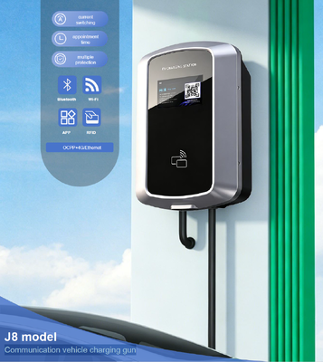 Un bon prix. Monture murale et de colonne de support 85V 265V IP54 5,64 pouces LCD pour la recharge de véhicules électriques résidentiels 7kW 32A J8 Station de recharge de véhicules électriques à courant alternatif Euro Type2 En ligne