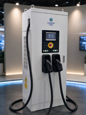 Chargeur rapide CC IP54 120 kW avec écran tactile 10 pouces, protection de sécurité complète, câble de 5 m pour autoroute